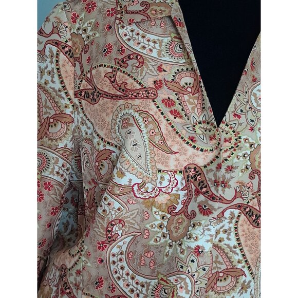 Vintage Womens Silk Luxury Boho Hippie Paisely Party Festival Event Sz XL Jacket - Picture 3 of 9